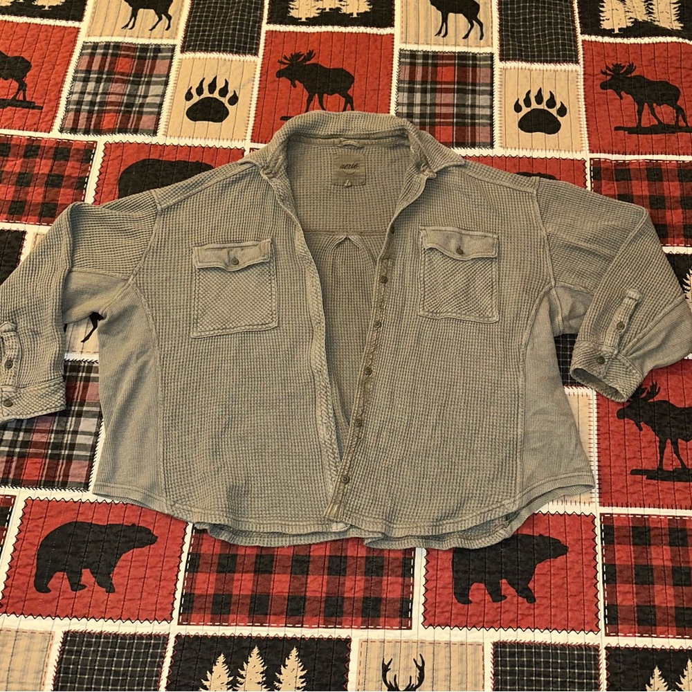 Aerie Lumberjane Waffle Jacket